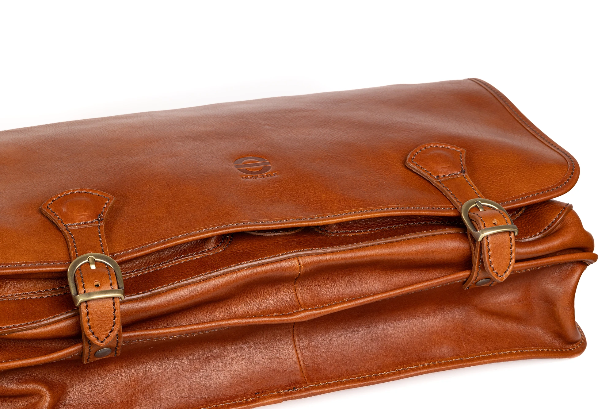 GeoStyle Cartella Messenger Cuoio