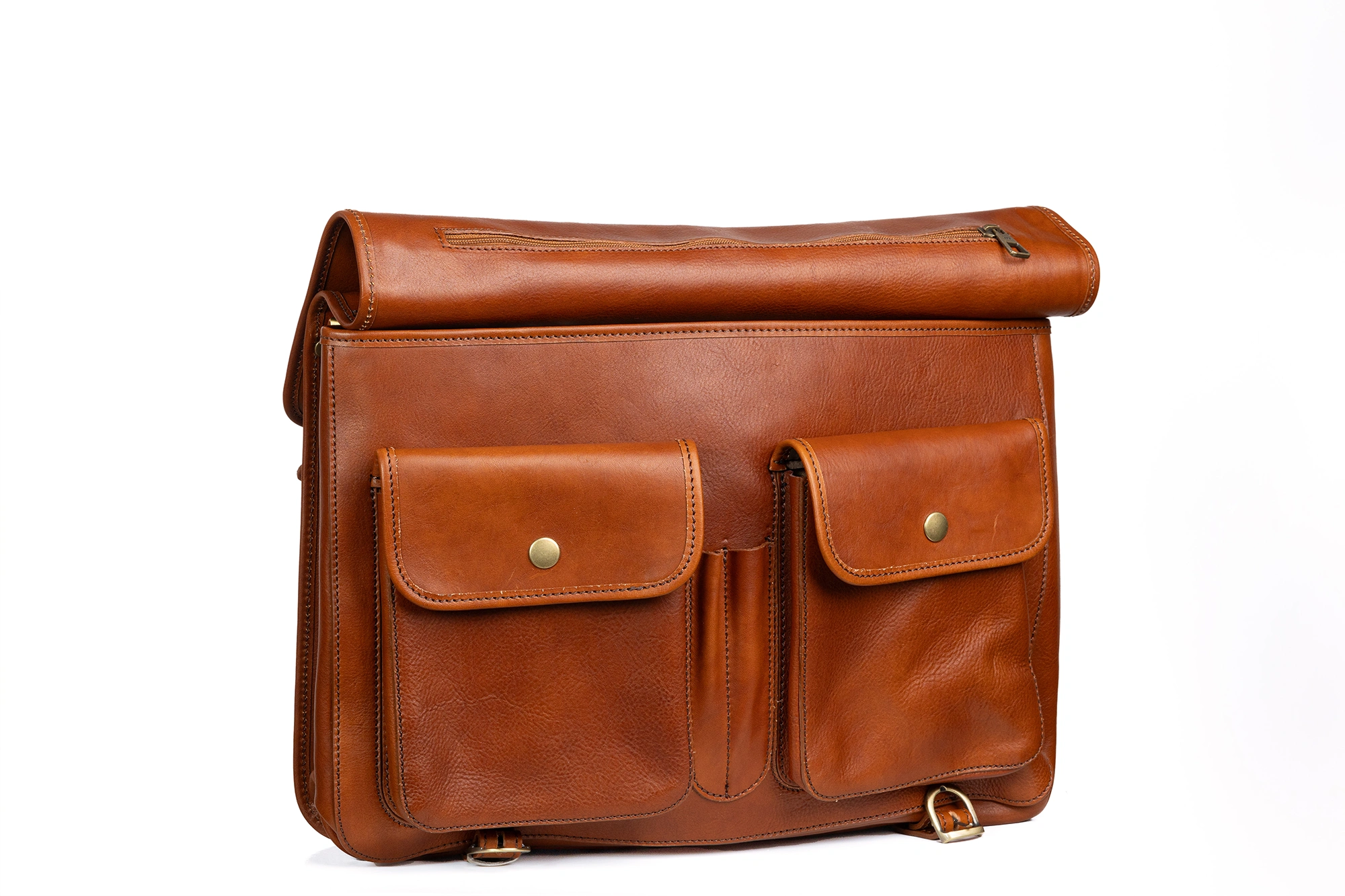 GeoStyle Cartella Messenger Cuoio